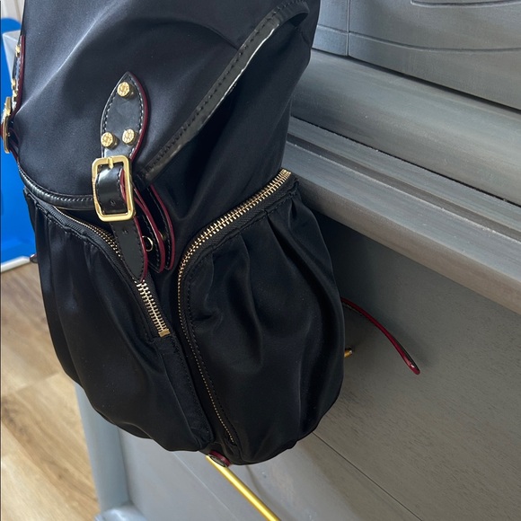 MZ Wallace Black Backpack with Gold Accents - Picture 3 of 12